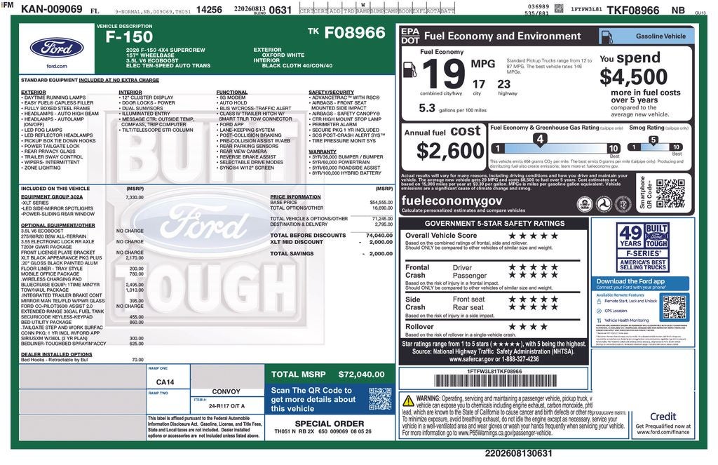 2026 Ford F-150 XLT 302A
