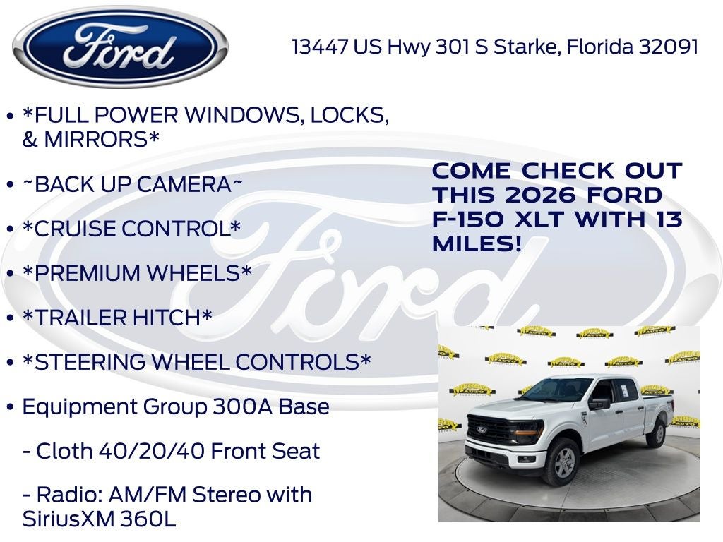 2026 Ford F-150 XLT 300A