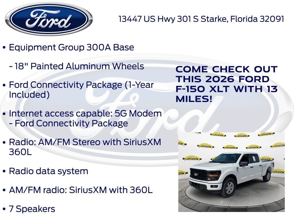 2026 Ford F-150 XLT 300A
