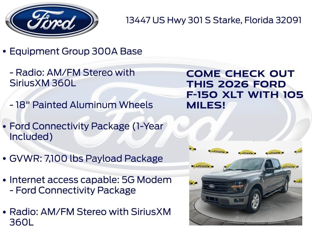 2026 Ford F-150 XLT 300A