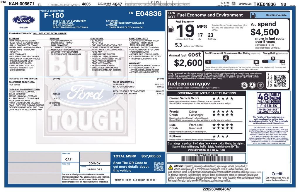 2026 Ford F-150 XLT 300A