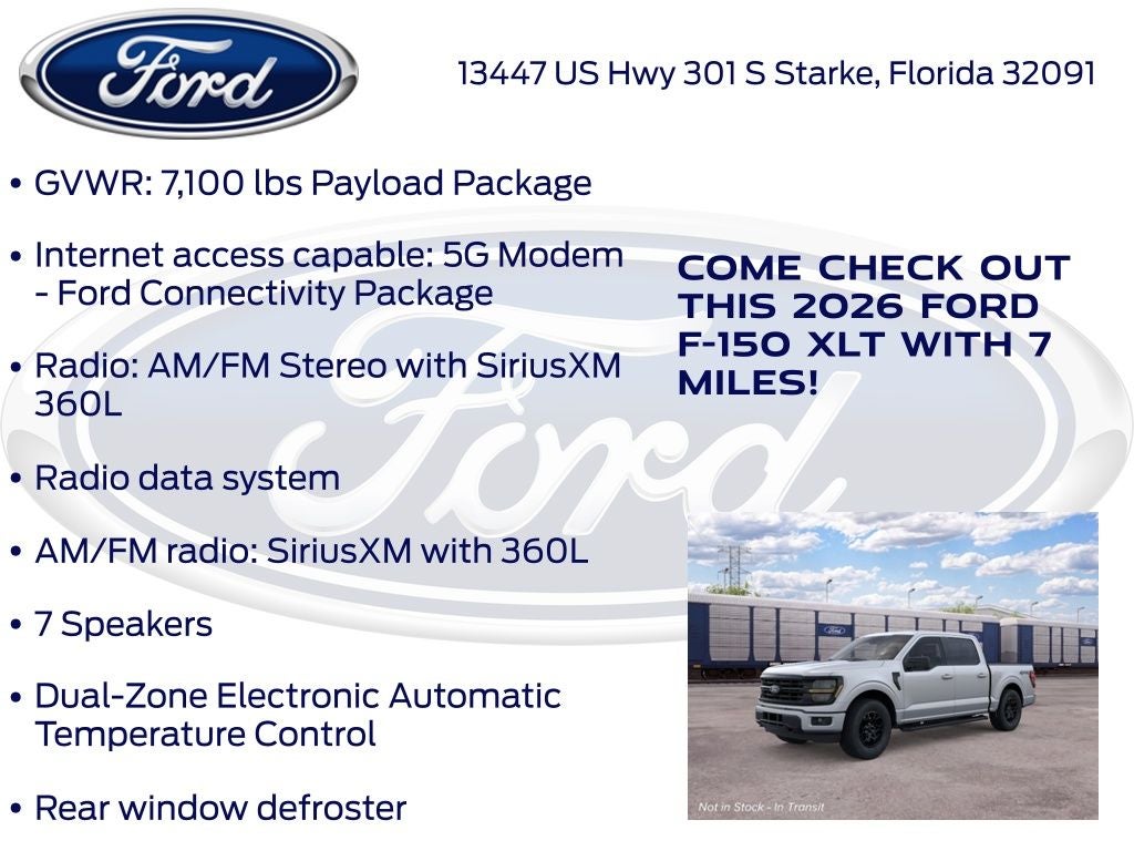 2026 Ford F-150 XLT 301A