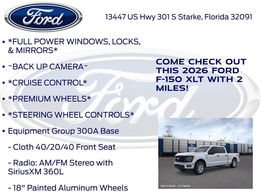 2026 Ford F-150 XLT 300A