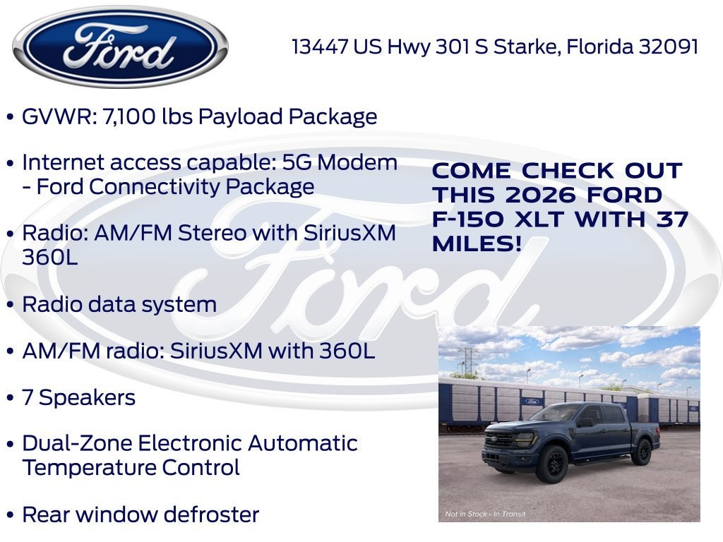 2026 Ford F-150 XLT 301A