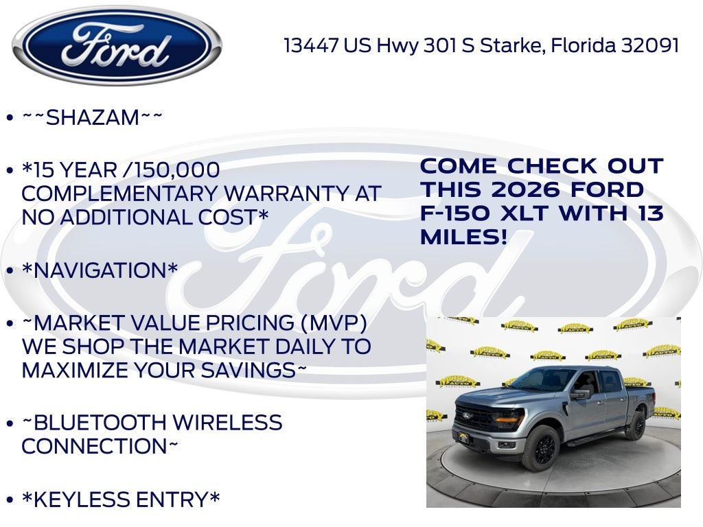 2026 Ford F-150 XLT 301A