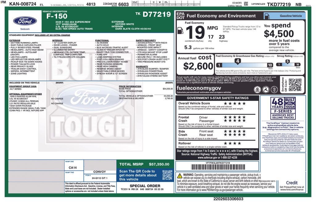 2026 Ford F-150 XLT 300A