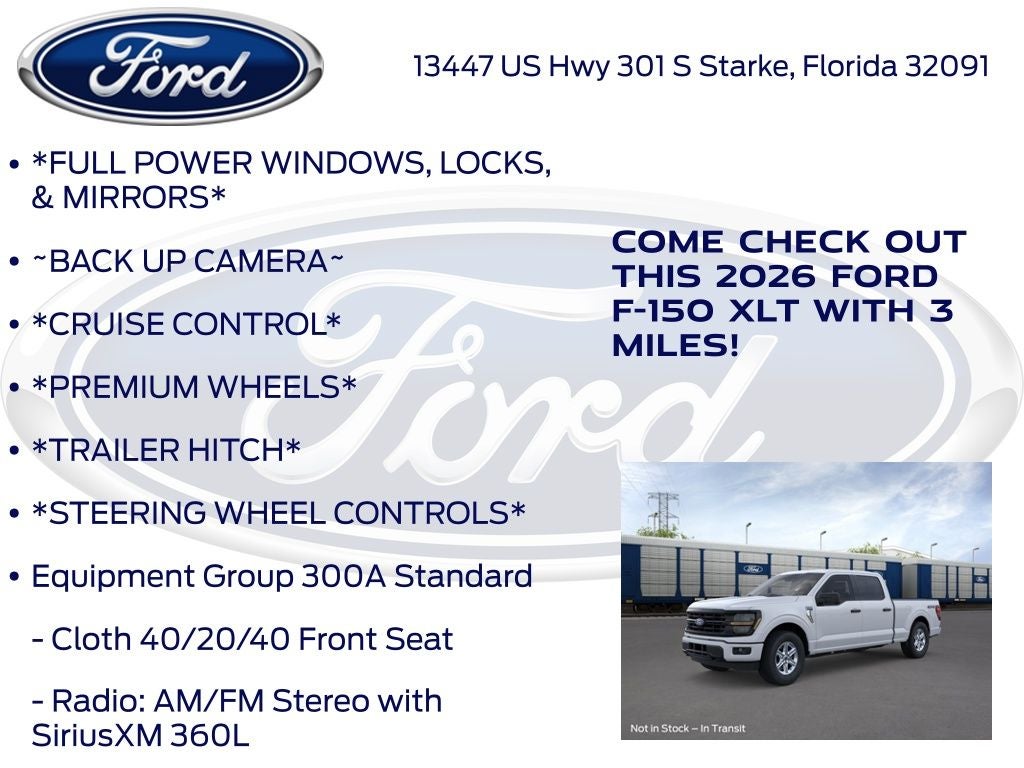 2026 Ford F-150 XLT 300A