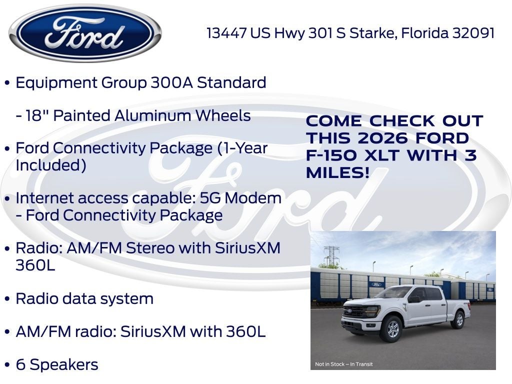 2026 Ford F-150 XLT 300A