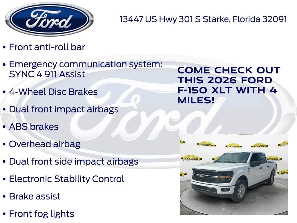 2026 Ford F-150 XLT 301A