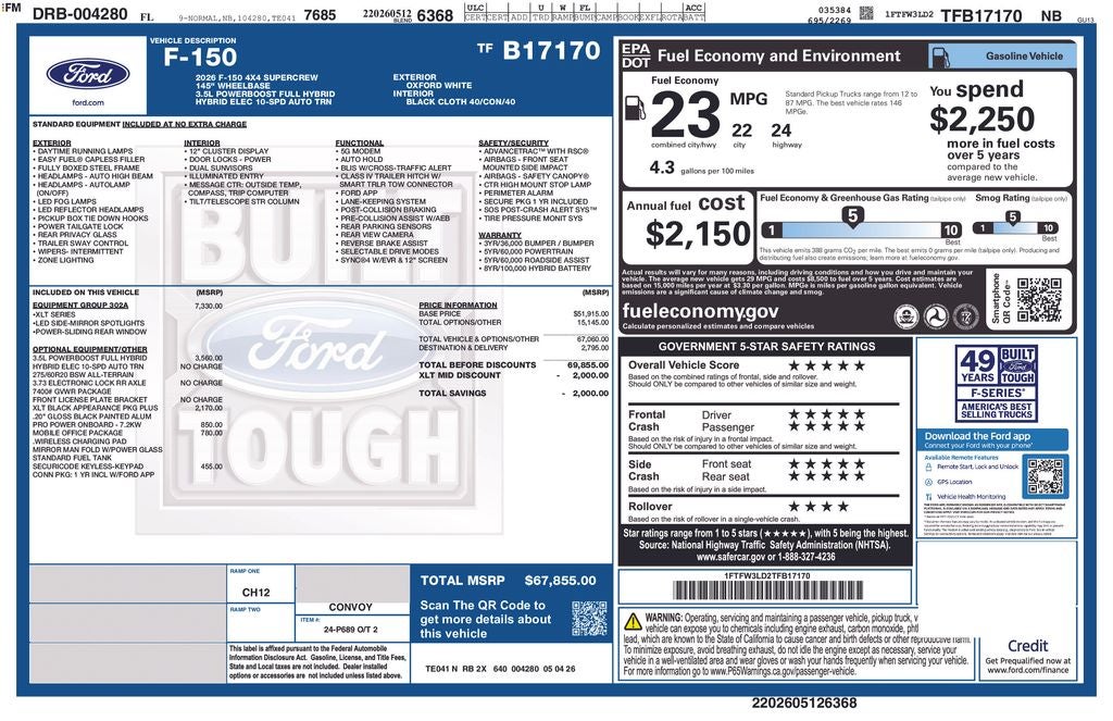 2026 Ford F-150 XLT 302A