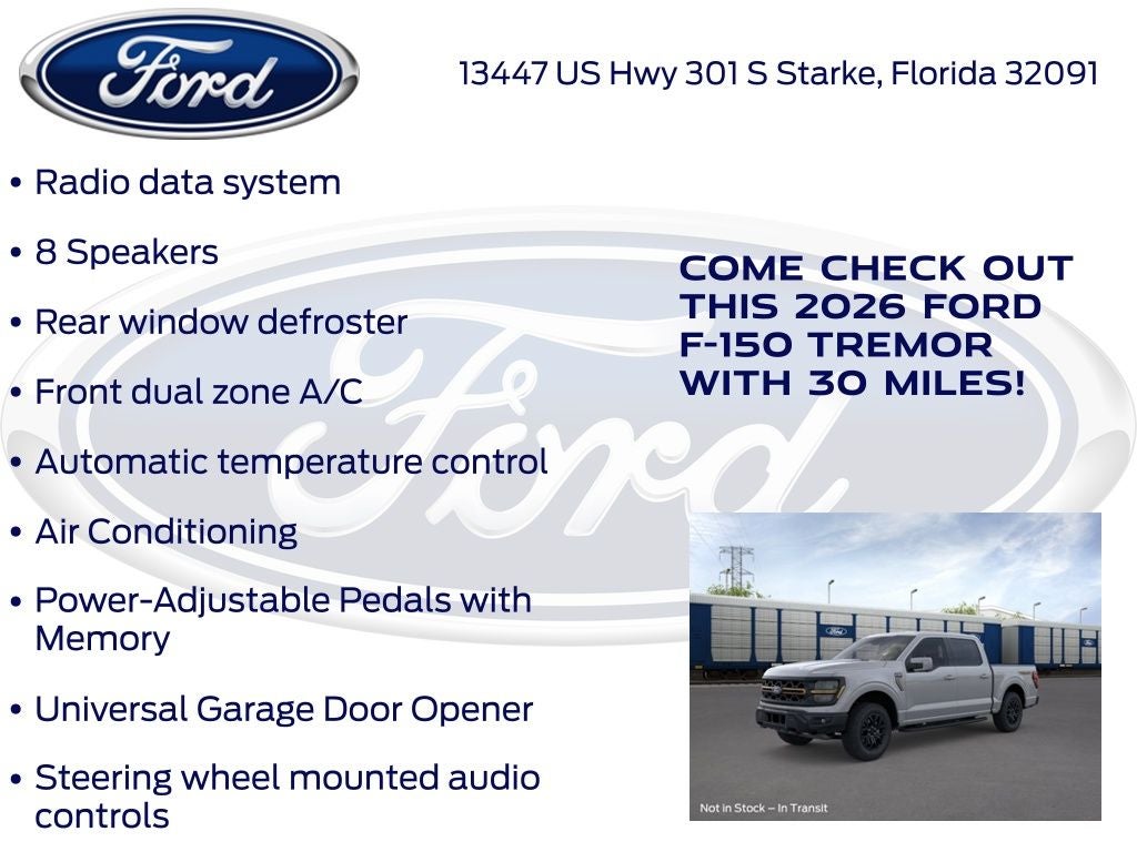 2026 Ford F-150 Tremor 402A