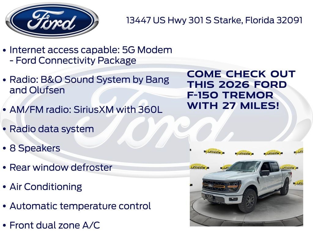 2026 Ford F-150 Tremor 401A