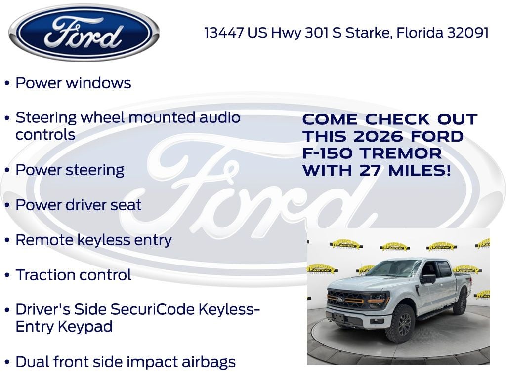2026 Ford F-150 Tremor 401A
