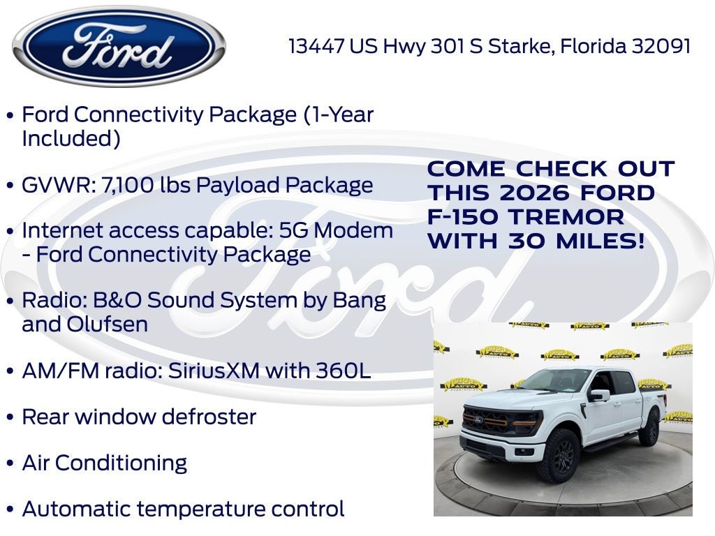 2026 Ford F-150 Tremor 402B