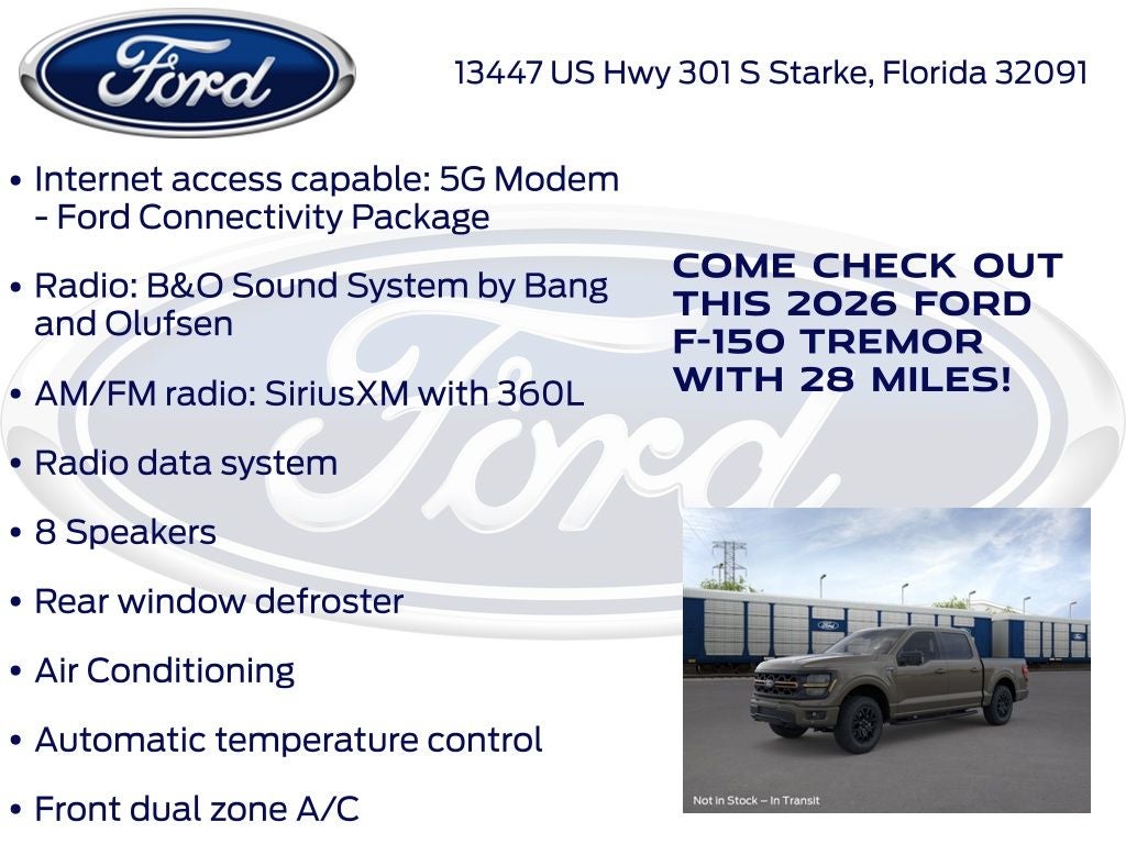 2026 Ford F-150 Tremor 401A
