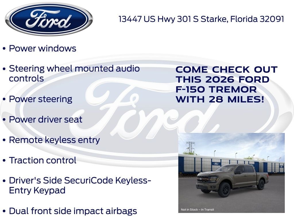 2026 Ford F-150 Tremor 401A