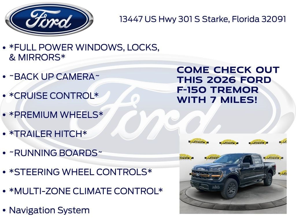 2026 Ford F-150 Tremor 401A