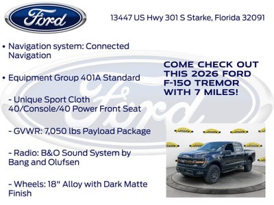 2026 Ford F-150 Tremor 401A