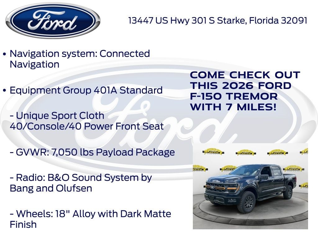 2026 Ford F-150 Tremor 401A