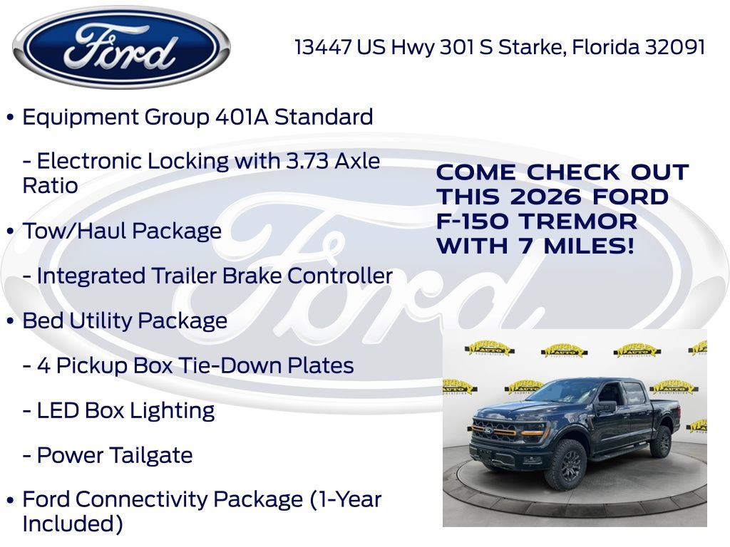 2026 Ford F-150 Tremor 401A