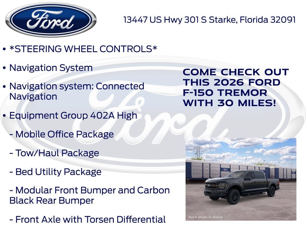 2026 Ford F-150 Tremor InTransit