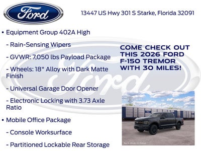 2026 Ford F-150 Tremor 402B