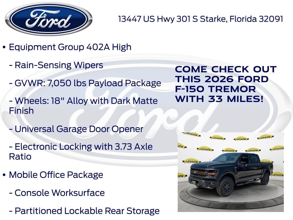 2026 Ford F-150 Tremor 402A