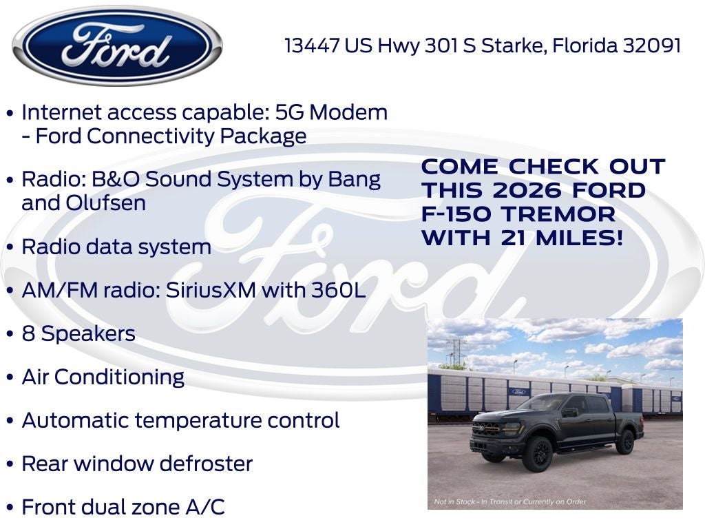 2026 Ford F-150 Tremor 402B