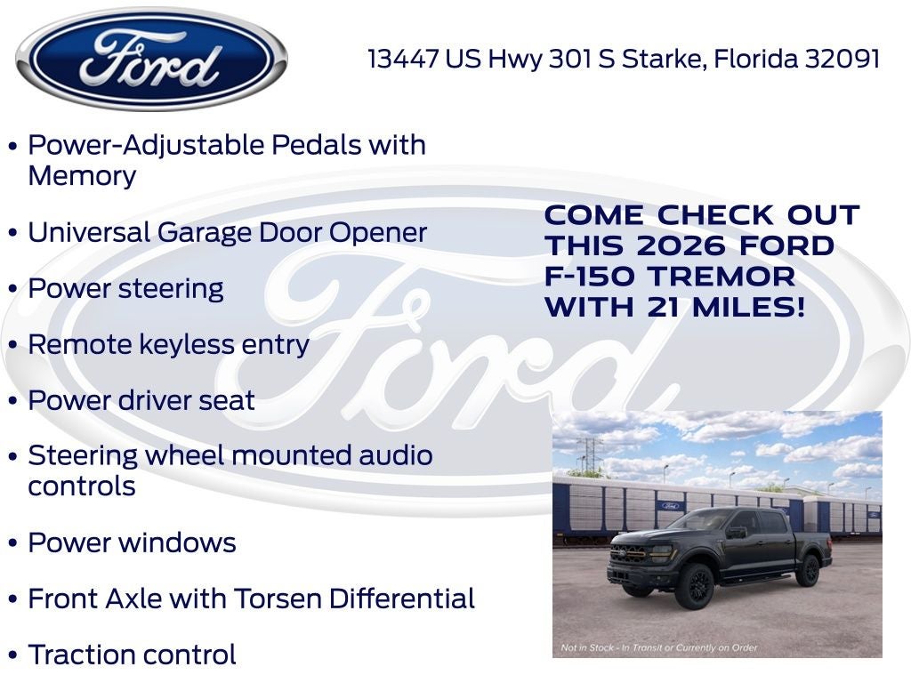 2026 Ford F-150 Tremor 402B