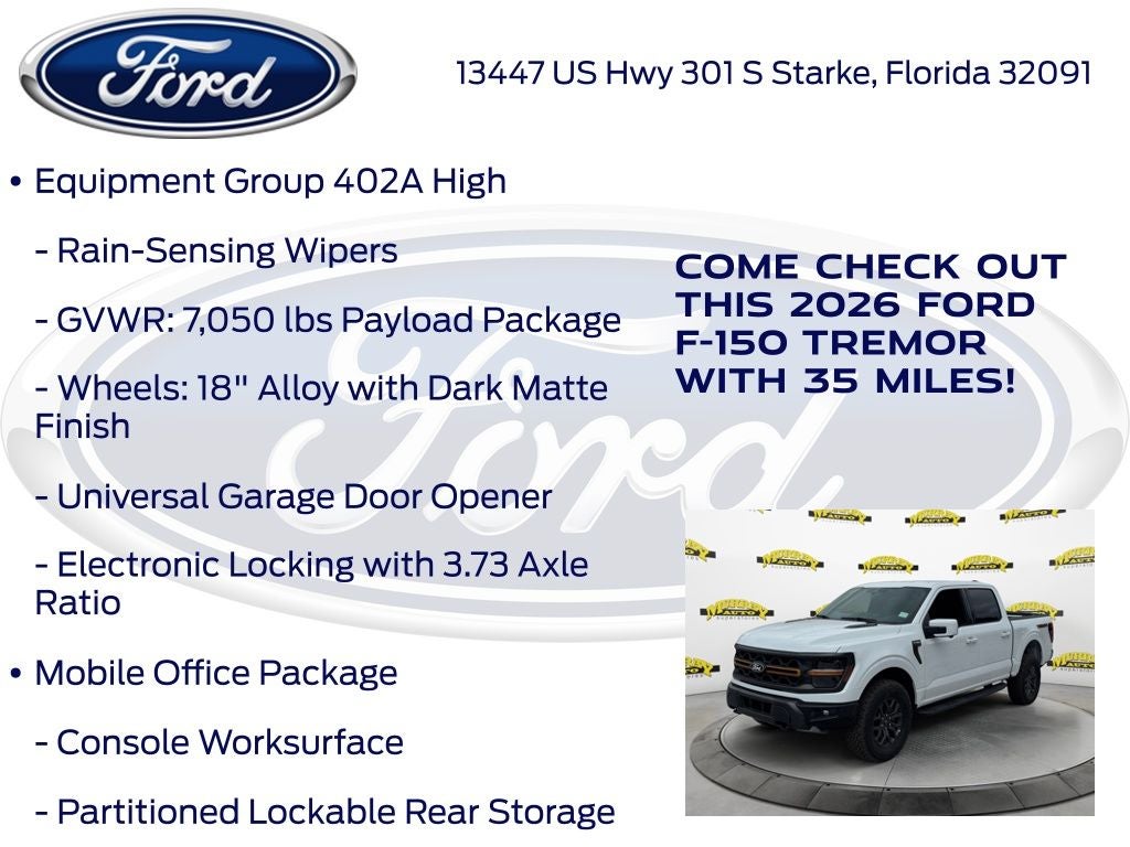 2026 Ford F-150 Tremor 402A