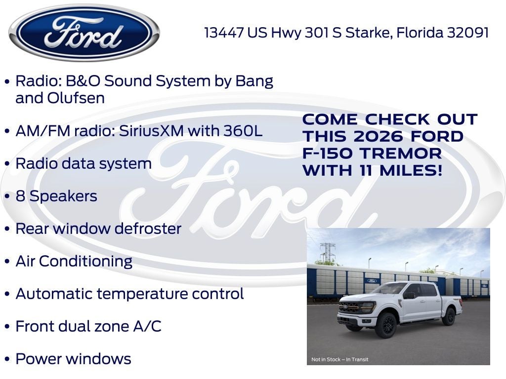 2026 Ford F-150 Tremor 401A