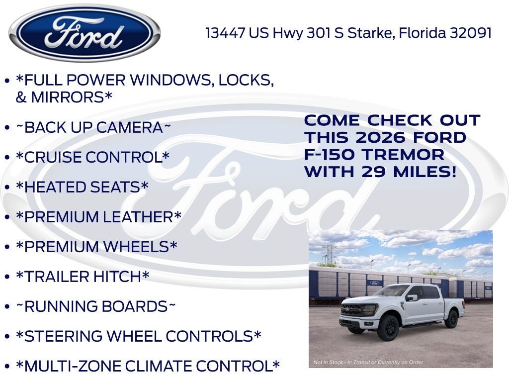 2026 Ford F-150 Tremor 402B