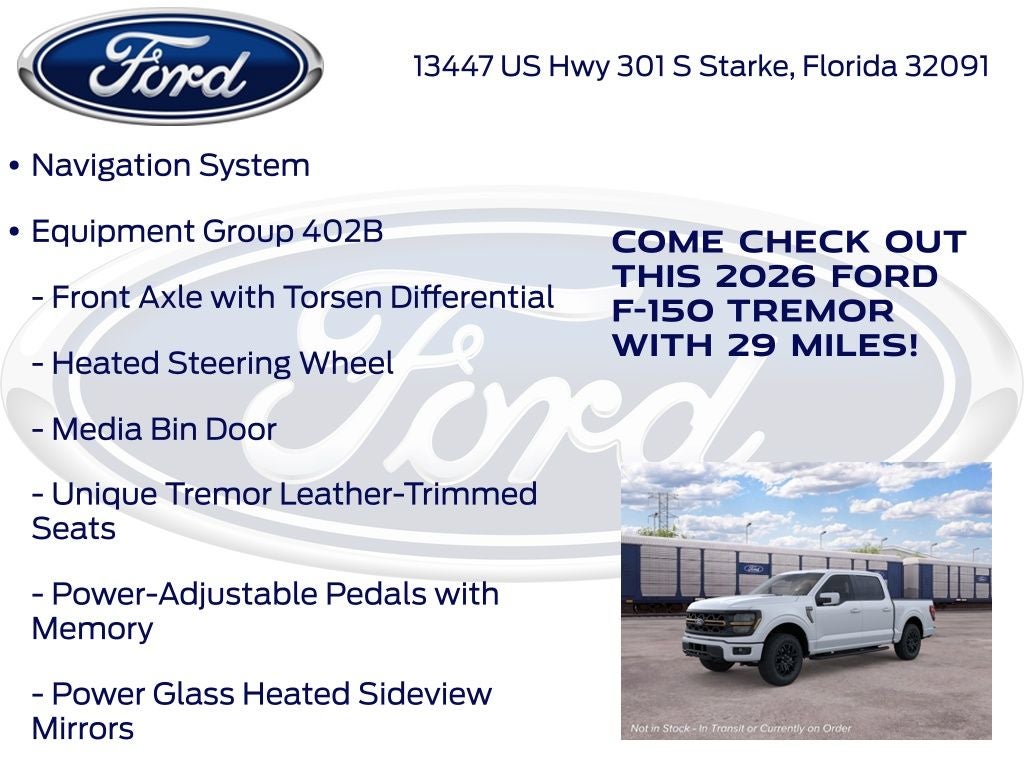 2026 Ford F-150 Tremor 402B