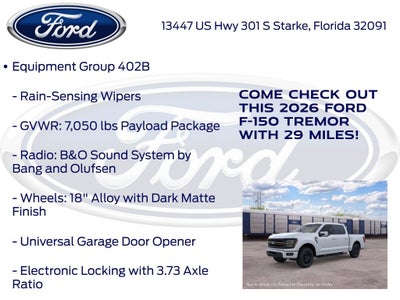 2026 Ford F-150 Tremor 402B