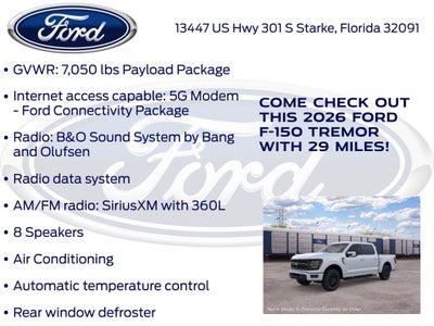 2026 Ford F-150 Tremor 402B