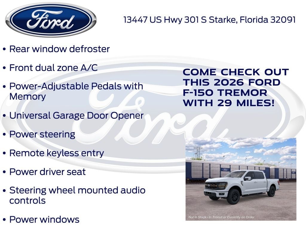 2026 Ford F-150 Tremor 402B