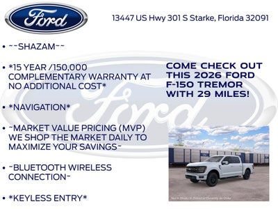 2026 Ford F-150 Tremor 402B