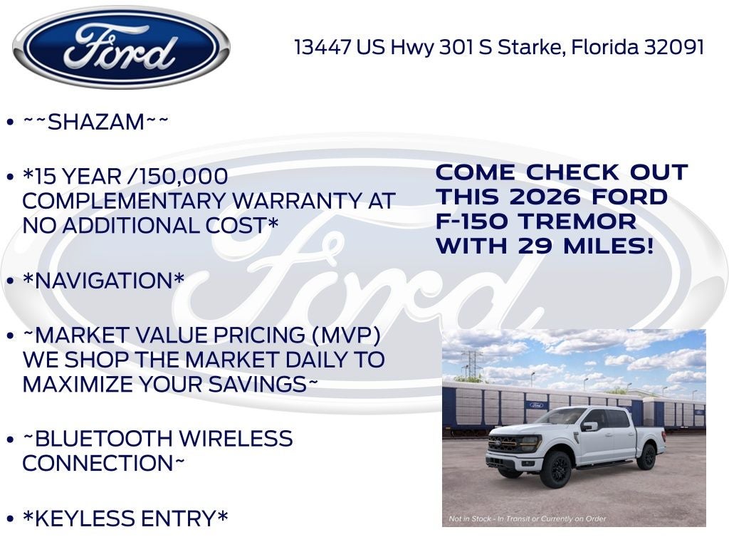 2026 Ford F-150 Tremor 402B