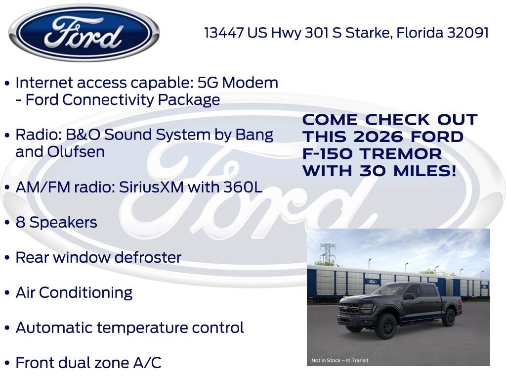 2026 Ford F-150 Tremor 402B