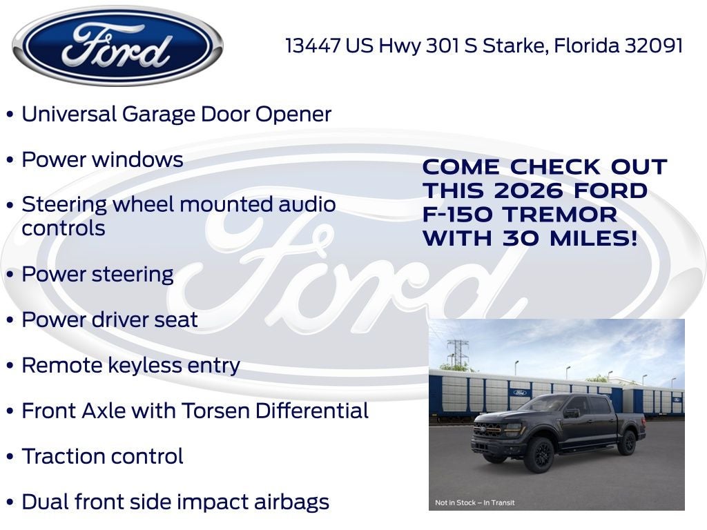 2026 Ford F-150 Tremor 402B