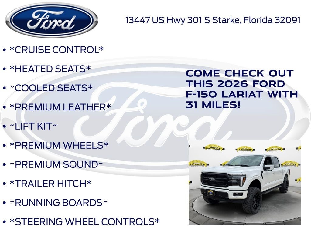 2026 Ford F-150 Lariat 501A