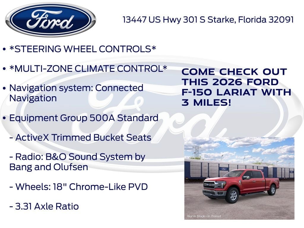 2026 Ford F-150 Lariat 500A