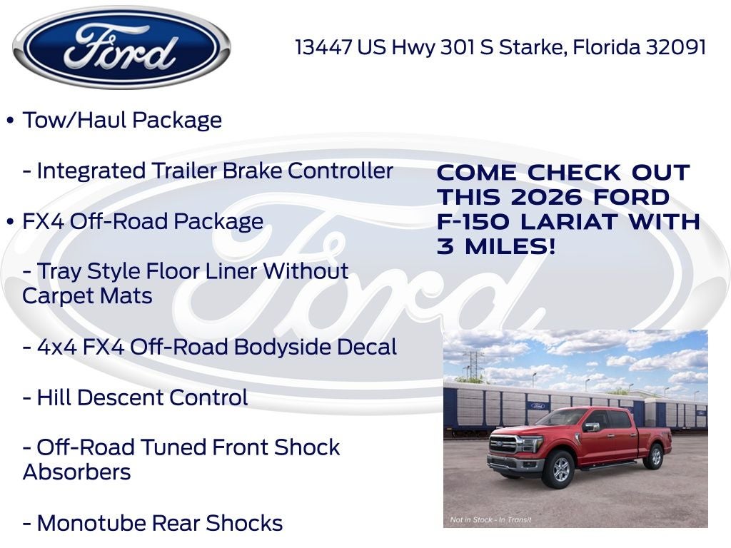 2026 Ford F-150 Lariat 500A