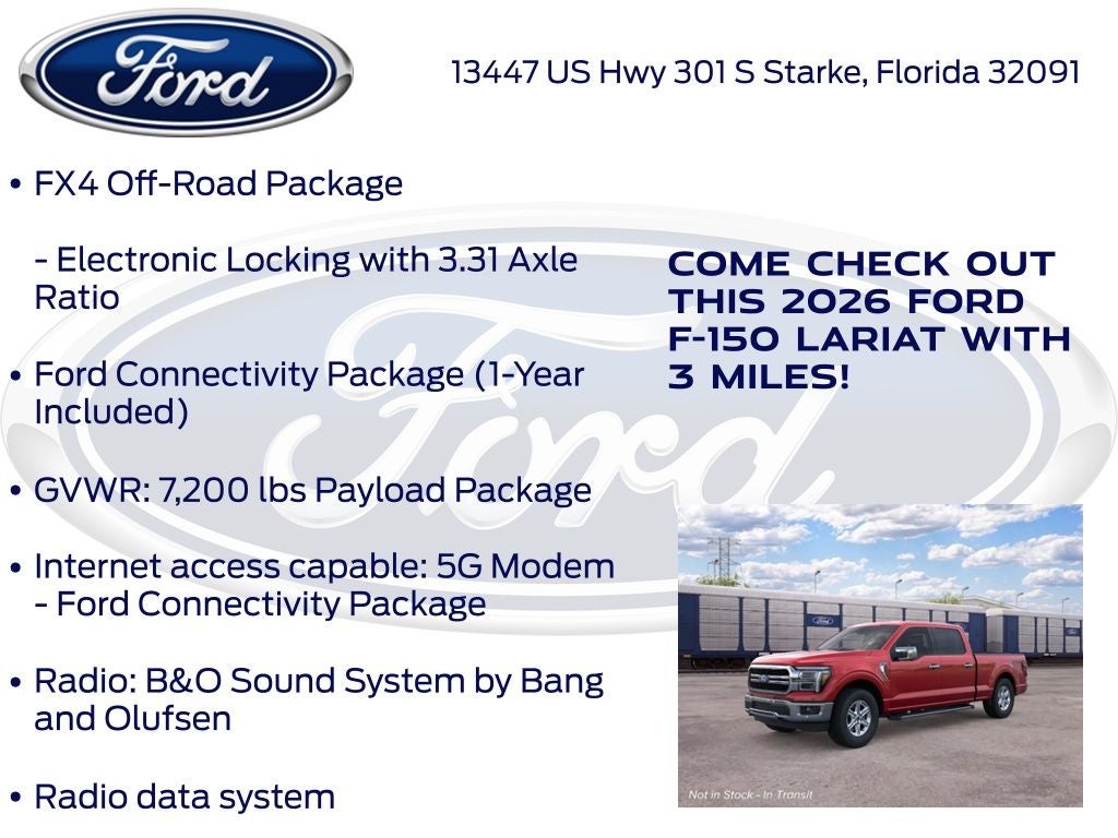 2026 Ford F-150 Lariat 500A