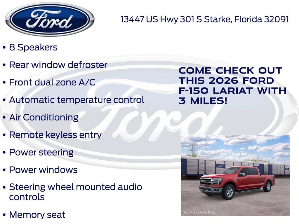 2026 Ford F-150 Lariat 500A