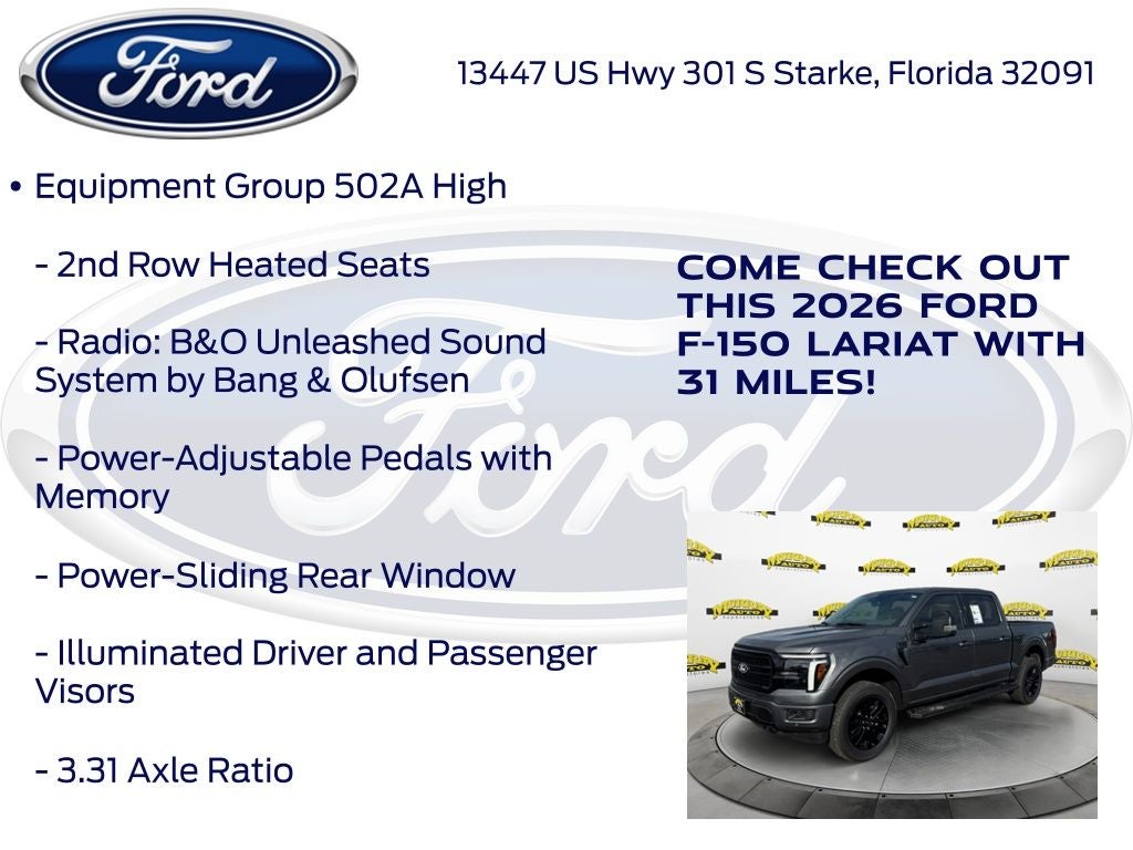 2026 Ford F-150 Lariat 502A