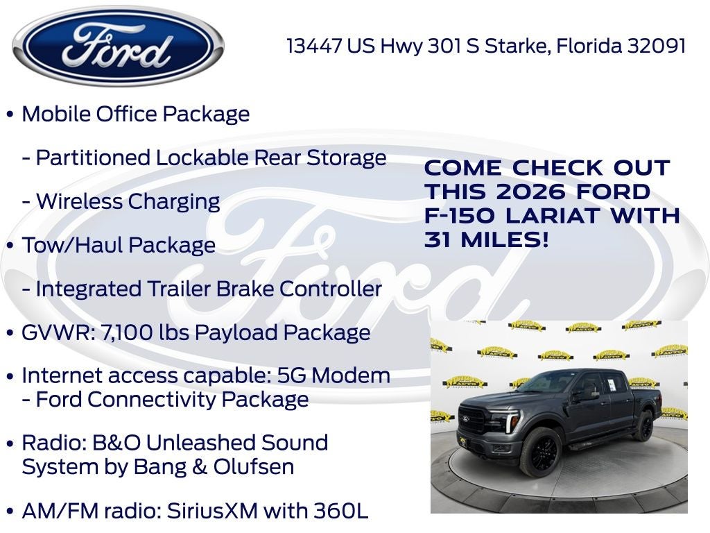 2026 Ford F-150 Lariat 502A