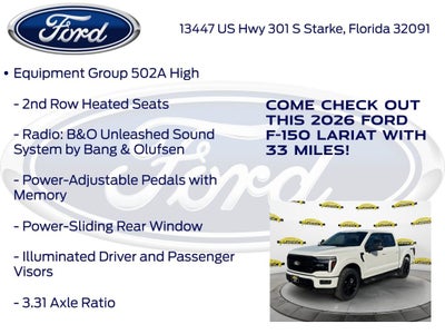 2026 Ford F-150 Lariat 502A