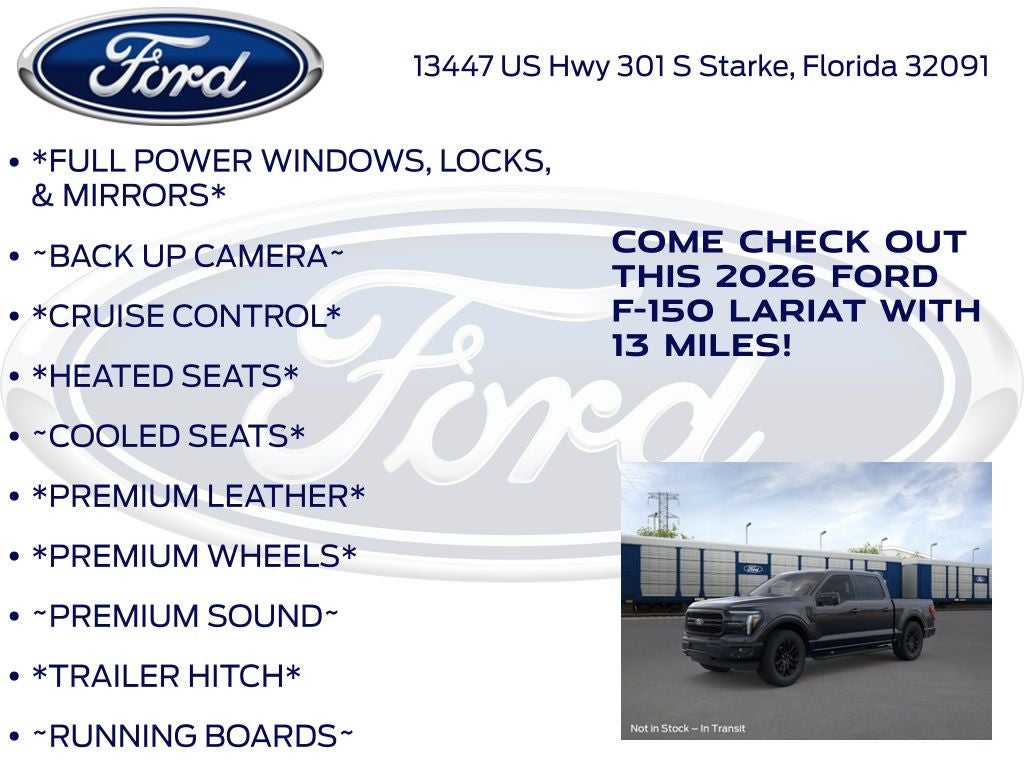 2026 Ford F-150 Lariat 501A