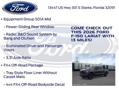 2026 Ford F-150 Lariat 501A